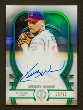 2026 Topps Tribute - Kerry Wood Auto #TA-KW- On-Card Auto Green #/99 Cubs