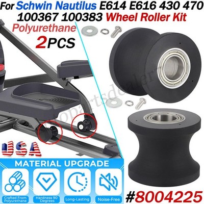 8004225 Elliptical Wheel Roller Kit For Schwinn Nautilus E616 E614 E430 E470 2PC