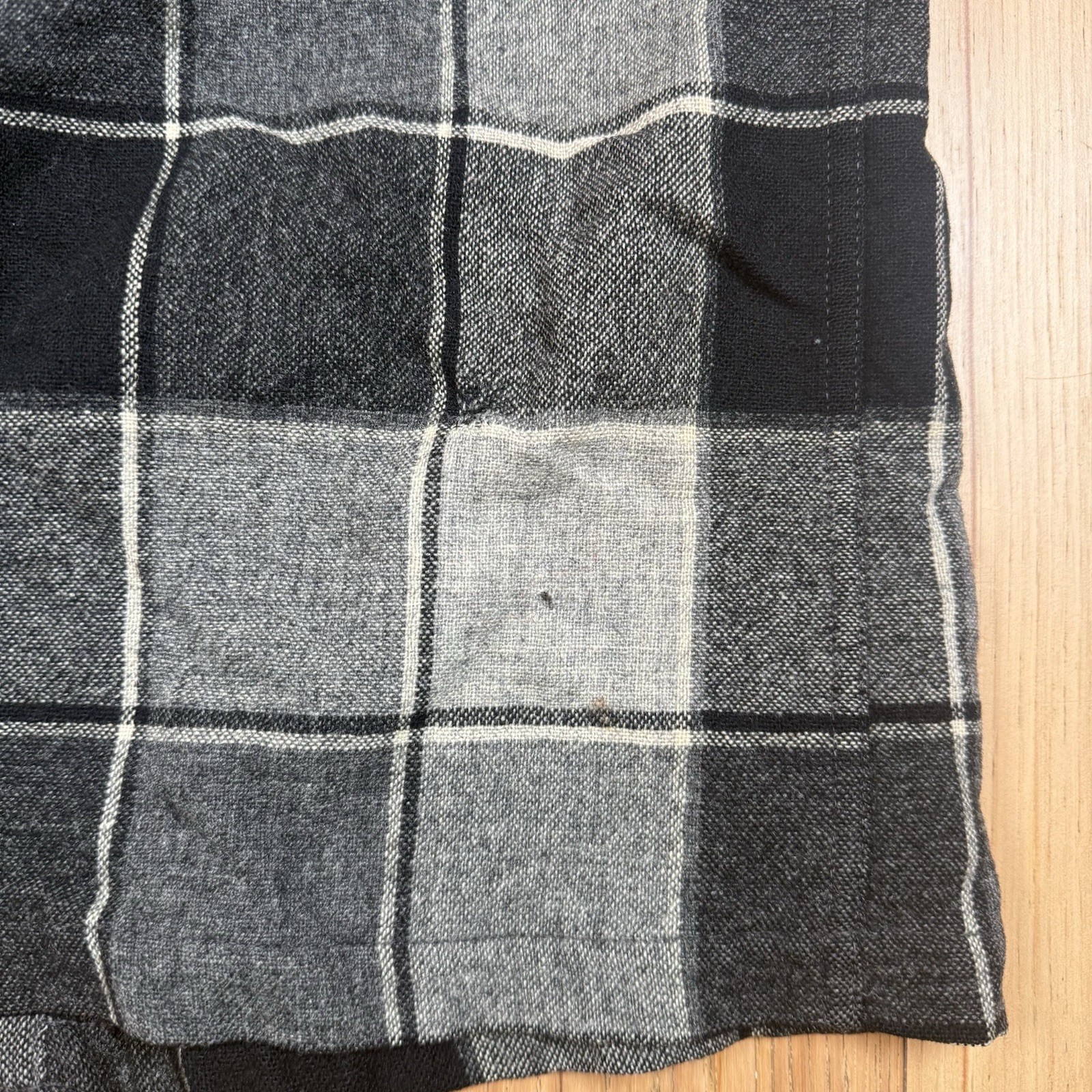VTG 40s 50s Pendleton 49er Flannel Jacket Shirt Womens Large Button Plaid Wool image 9