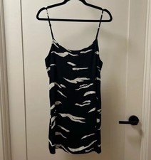 Reformation Zebra Print Black And White Mini Dress Women’s Size 4 #b02
