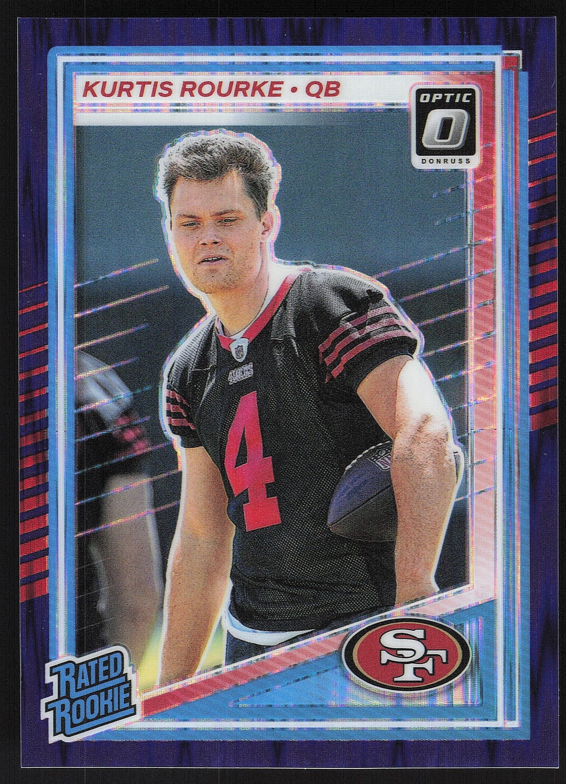 2025 Donruss Optic #243 Kurtis Rourke Purple Shock