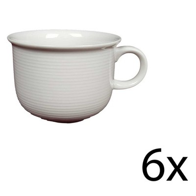 6er Set Kaffeetasse 0,2 L Thomas Porzellan Trend Weiß