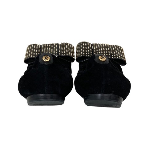 LOUIS VUITTON Flat Shoes Women's Size 34.5 Black - Picture 6 of 7