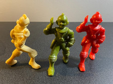 Lot Of 3 Vintage  50s Ajax Archer Spacemen Hard Plastic
