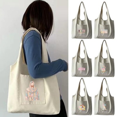 Religiöse waschbare Einkaufstasche Schultertasche Handtasche mit Osternmuster Mehrzwecktasche