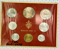 Vintage 1966/1971 Vatican City Pope Paul VI Coin Coinage Collection Set