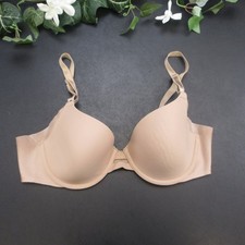 Warners Women's Bra 34B Nude Smooth Underwire Padded T-Shirt