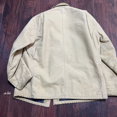 Chaqueta Carhartt De Colección Para Hombre Manta Forrada Pana Cuello Trabajo Tareas Grande - Imagen 7 de 7
