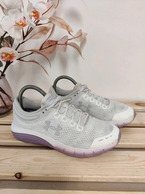 Damen Under Armour Charged Bandit 5 Grau Lila Turnschuhe Sneaker UK 5 EU 38,5