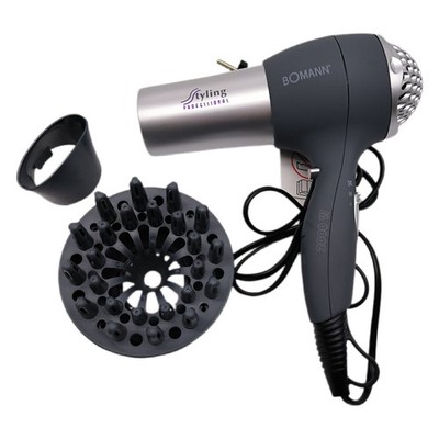 Bomann  Haartrockner mit Diffusor & Formdüse | Hair Dryer mit ''Cool Shot'' für gl