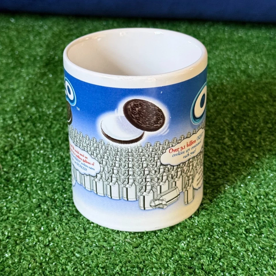 Taza de café coleccionable vintage Nabisco Oreo Cookie "Be Glad You're Not A Cow" Foto 4 de 4