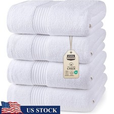 Absorbent Cotton Bath Towel Set Soft Durable Machine Washable Quick Dry New