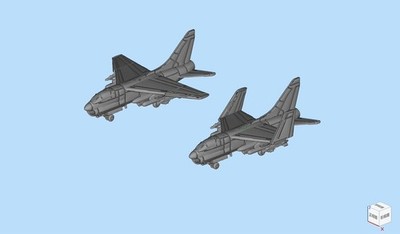 1/350/400/700 US LTV A 7E Corsair II Carrier Based Attack Aircraft Unpainted/1pc