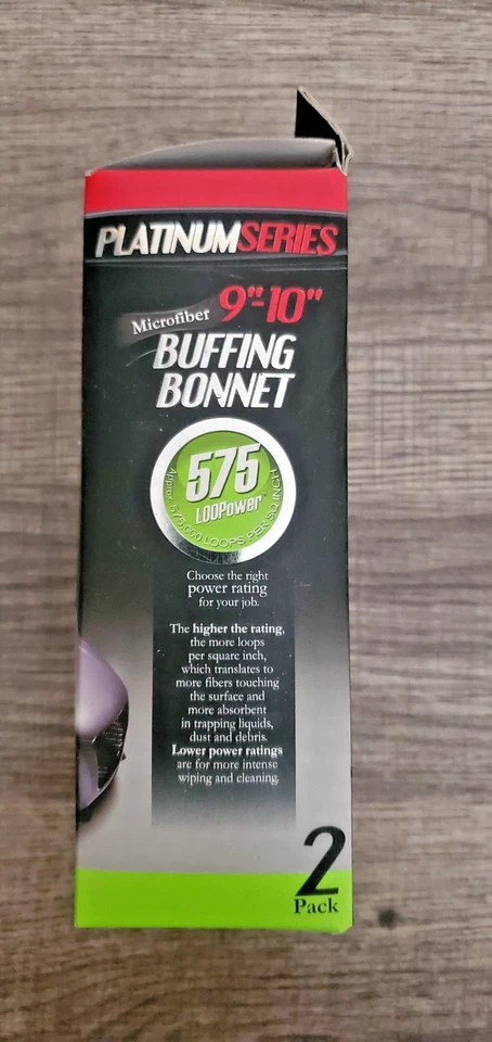 2-Pack Microtex Platinum Series Microfiber Buffing Bonnet 9"- 10" Polishing Pads - Imagem 2 de 4