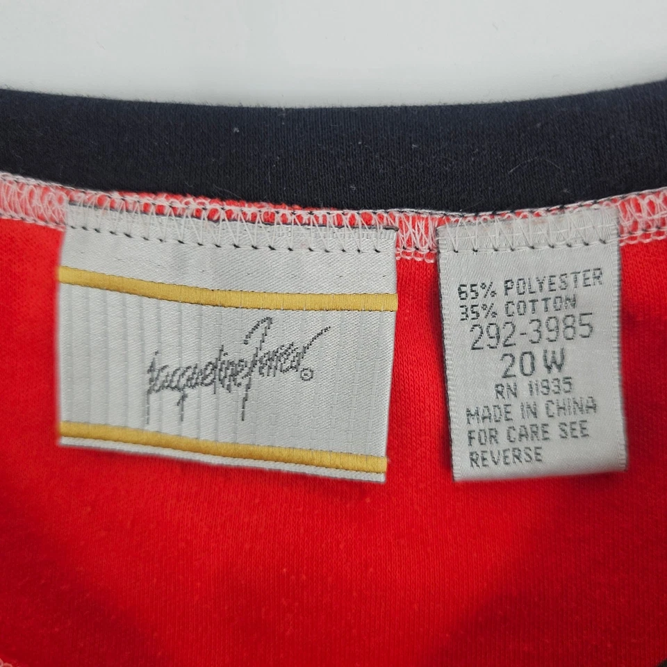 Винтажная футболка Jacqueline Ferrar Mondrian абстрактное искусство цветной блок 20 Вт 3673 - Изображение 3 из 4