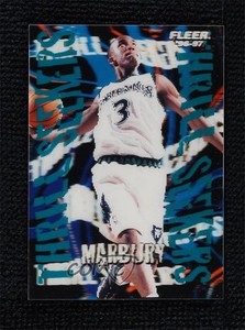 1996-97 Fleer Thrill Seekers Stephon Marbury #9 Rookie RC