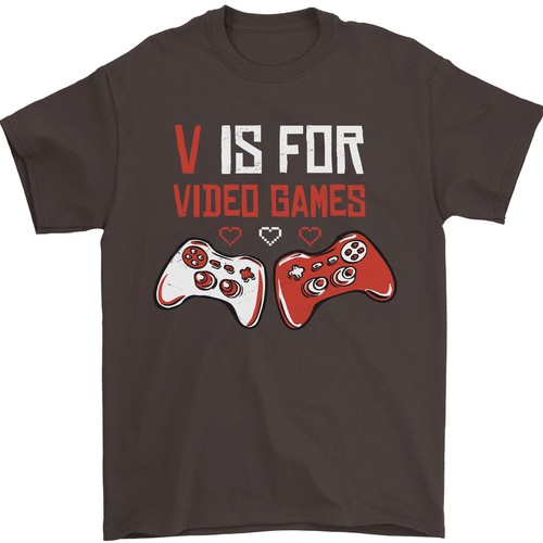 V Es Para Videojuegos Camiseta Divertida Para Hombre 100% Algodón - Imagen 12 de 28
