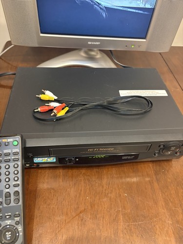 Sony VCR SLV-N55 with Remote and Cables Hi-Fi Stereo 4-Head VHS Player Recorder - Picture 4 of 5
