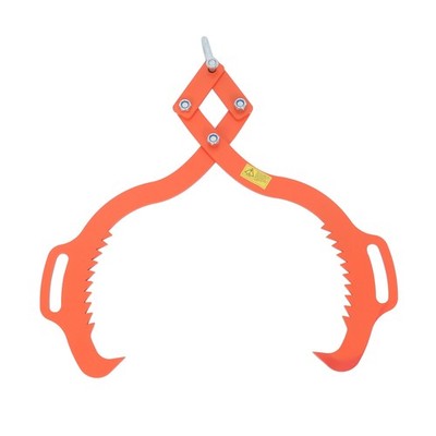 Heavy Duty 2 Claw 30'' Timber Log Lifting Tongs For Timber Log Claw Hook Claw Red