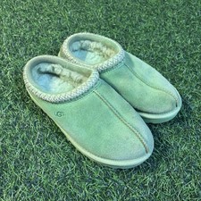 Ugg Tasman Slipper 5955 Neon Green Suede Size US 6 UK 4