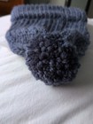 Handmade Knitted Beanie Blue/Grey — photo 5