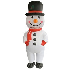 Inflatable Christmas Snowman Costume Funny Blow up Blowup Costumes for Adults...
