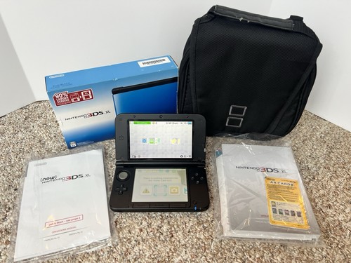 Nintendo 3DS XL Handheld (SPR-001) BLUE / BLACK Console - RARE BOX! COMPLETE! 🔥 - Picture 2 of 11