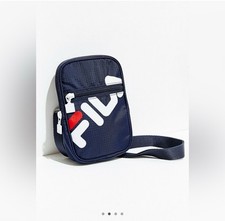fila mini backpack 2018 Hailee 13-In Backpack, Heather Grey Box Patch Logo Colorblock Panels Adjustable Shoulder Straps Front Pocket Zip Closures 11 H X 10 W X 4 D New With Tags Heritage Backpack Shoulder Bag Fila