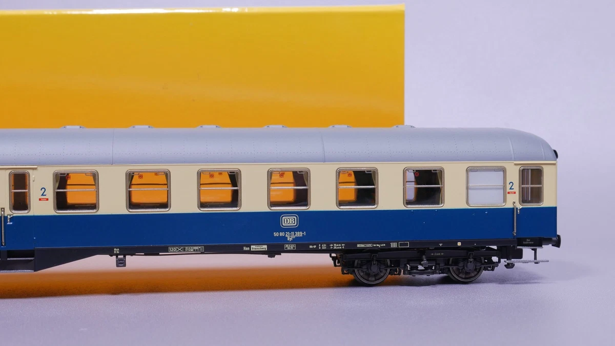 H0 DC Brawa 58022 Schnellzugwagen 2. Kl. Byl421 DB LED OVP #ST_474