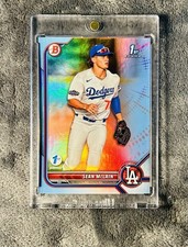 Sean McLain 2022 Bowman Draft 1st Edition 1st Sky Blue Holo Parallel