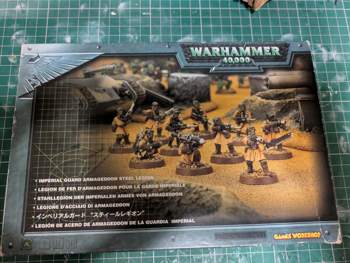 Citadel Steel Legion Sergeant Ork Head Warhammer 40k, Figurine Metal OOP