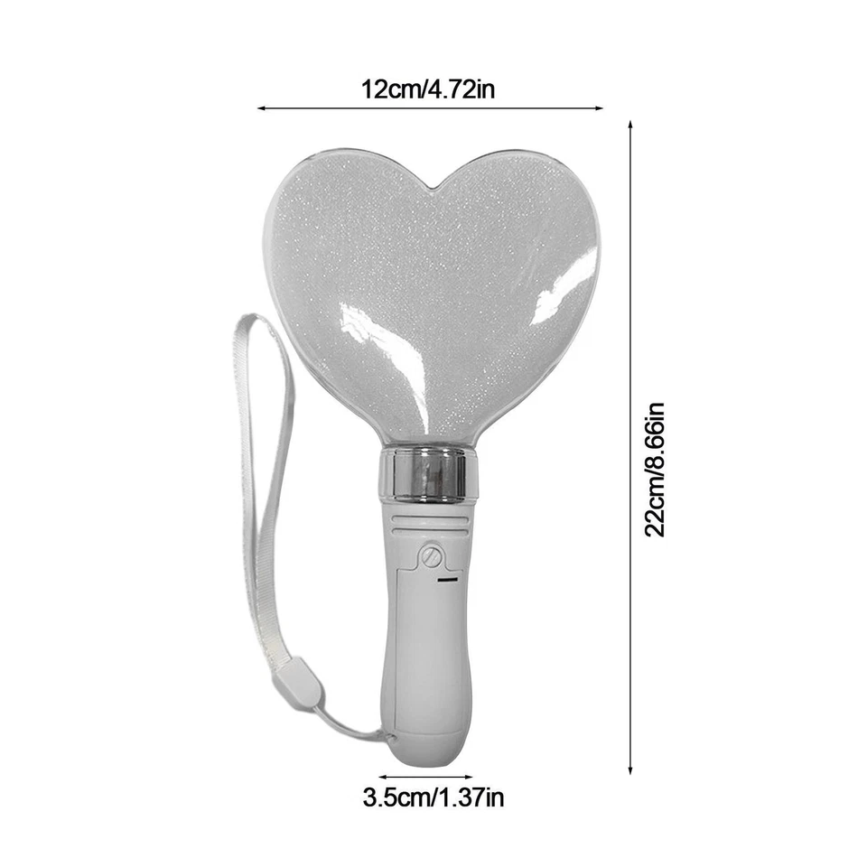 Barra de luz en forma de corazón | Varita de corazón iluminada Varita de princesa brillante LED cambiante Foto 4 de 4