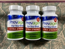 3 X Prevagen Extra Strength 20mg - 30 Capsules Per Bottle / 120 Capsules Total