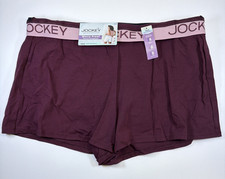 Jockey Womens Worry Proof Period Sleep Shorts Cotton XL Heavy Absorbency NEW