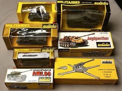 Solido Militärfahrzeug Sammlung. Modelle: 204,228,240,252,259,2238,40th (7)