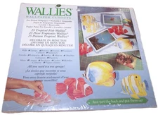 New NOS WALLiES wallpaper cutouts tropical fish #12088 home scrapbook room decor