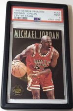 1993 MICHAEL JORDAN SKYBOX PREMIUM CENTER STAGE CENTER STAGE PSA 9 🔥🔥