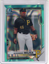 2021 Bowman Draft - Chrome Alexander Mojica #BDC-75 Aqua Lava Refractor /199