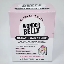 Wonder Belly Bloat + Gas Relief Strawberry Shortcake Flavor, 42 Chewable Tablets