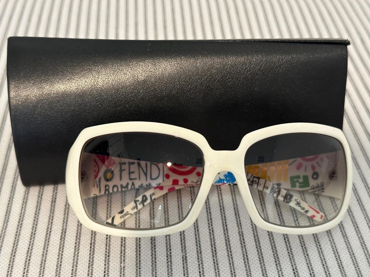 FENDI FE40018I-53S Sunglasses Sun Glasses 53S WHITE/HAVANA/PINK Authentic New 54 Fendi White Sunglasses for Women for sale | eBay main image 2