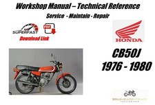 Honda CB50J CB50 J Service Repair Workshop Manual 1976 - 1980