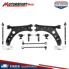 10PCS Front Lower Control Arms & Ball Joints For Audi A3 VW Jetta Golf Eos GTI