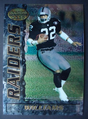 NFL 22 Harvey Williams Oakland Raiders Bowman's Best 1995