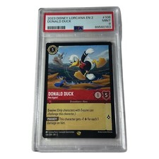 Disney Lorcana EN 2 Rise of the Floodborn Donald Duck - Not Again  106 PSA 9