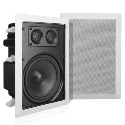 Pyle PAIR 360W 6.5'' 2-Way In-Wall ENCLOSED Speakers With Directional Tweeter