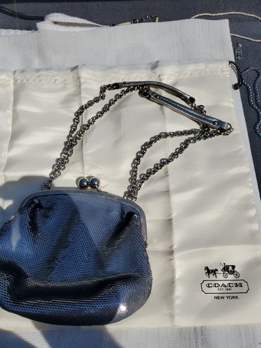 COACH sequence  silver chain bag with dust bag  - Picture 1 of 15