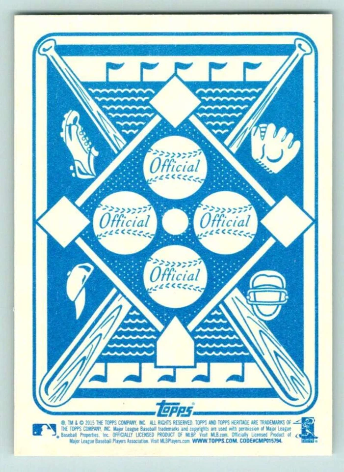 2015 Topps Heritage '51 Collection #74 Byron Buxton RC Rookie Minnesota Twins - Image 2 of 2