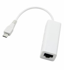 Micro USB 2.0 to Ethernet 10/100 RJ45 Network LAN Adapter Card Dongle New