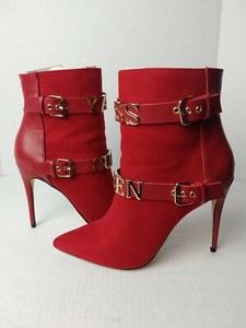 justfab red booties