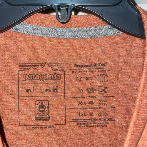 Patagonia Fitz Roy Icon Responsibili-Tee Quartz Coral Men's Medium Women's Large - Picture 4 of 8